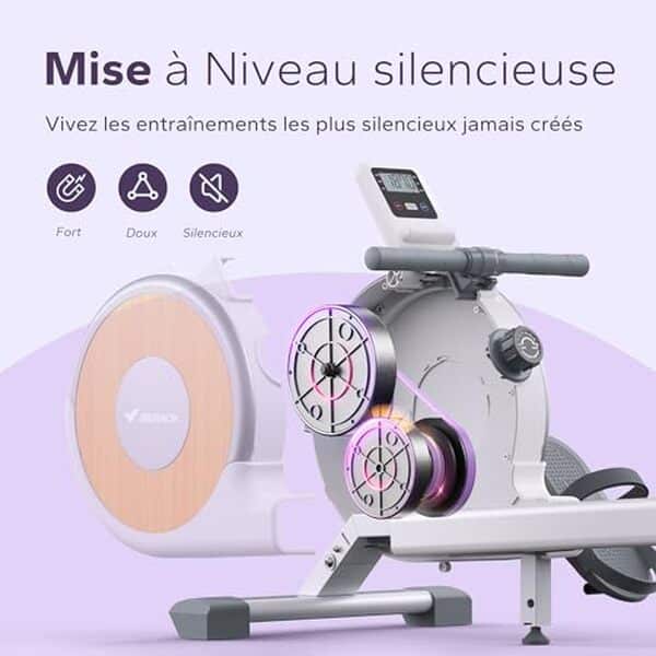 Découvrez le test complet du rameur Merach : stabilité renforcée, résistance magnétique silencieuse et efficacité optimale pour votre entraînement à domicile. 