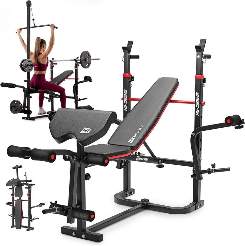 Test : banc de musculation hop-sport pliable et multifonction