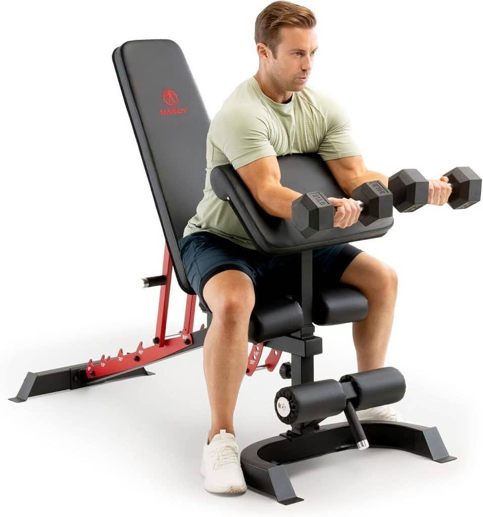 Test : banc de musculation réglable Marcy pour entraînement à domicile