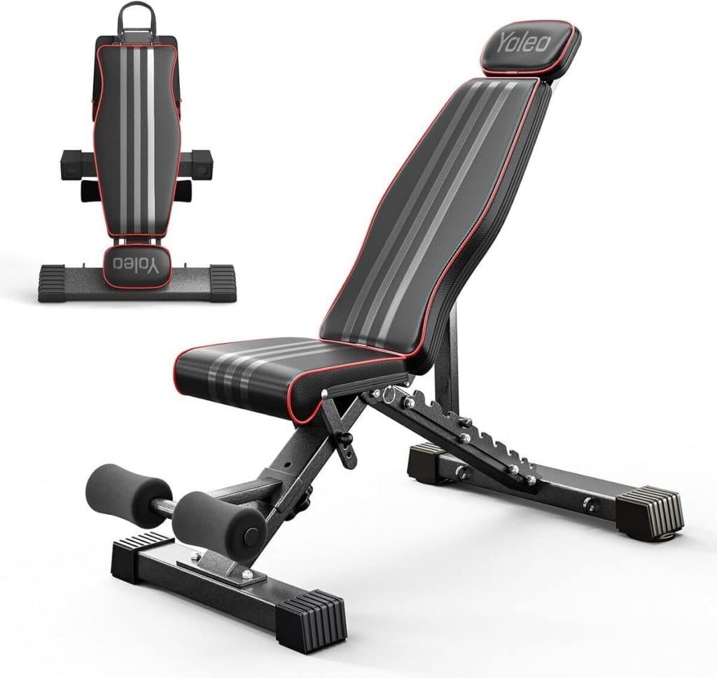 Test du banc de musculation pliable YOLEO : performance et polyvalence