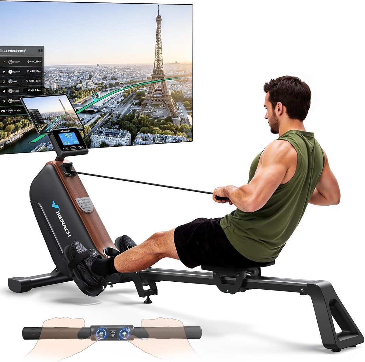 Test du rameur pliable Merach R15B4
