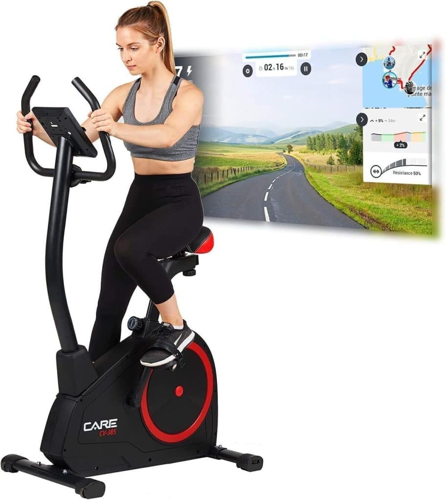 Test du vélo d'appartement Care Fitness CV-385 : performance et technologie