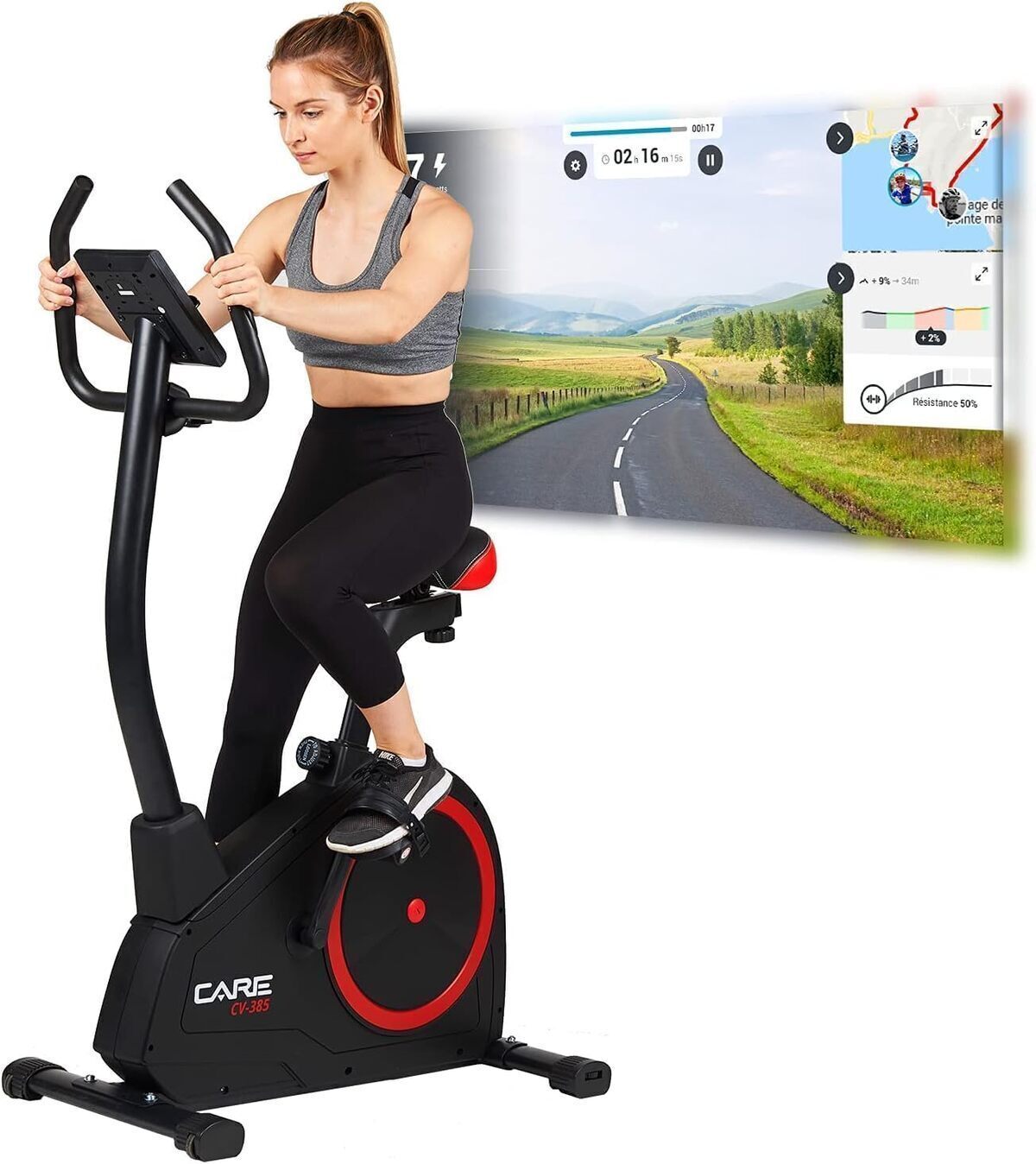 Test du vélo d'appartement Care Fitness CV-385 : performance et technologie