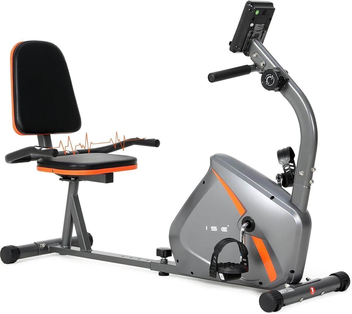 Test du vélo semi-allongé ISE avec frein magnétique