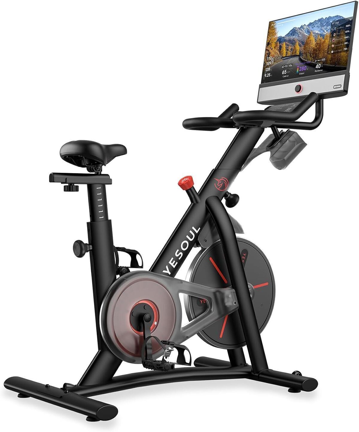 Test : vélo d'appartement YESOUL G1M Plus, écran FHD et confort optimal