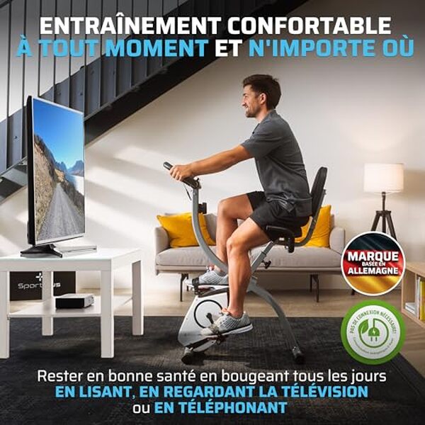 Découvrez notre test complet du vélo d'appartement pliable SportPlus SP-HT-1003 : performances, confort et praticité pour votre entraînement à domicile.