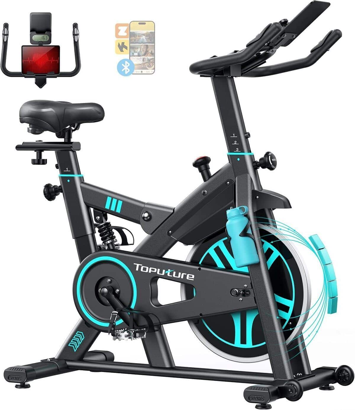 Test du vélo d'appartement TOPUTURE : performance et confort silencieux