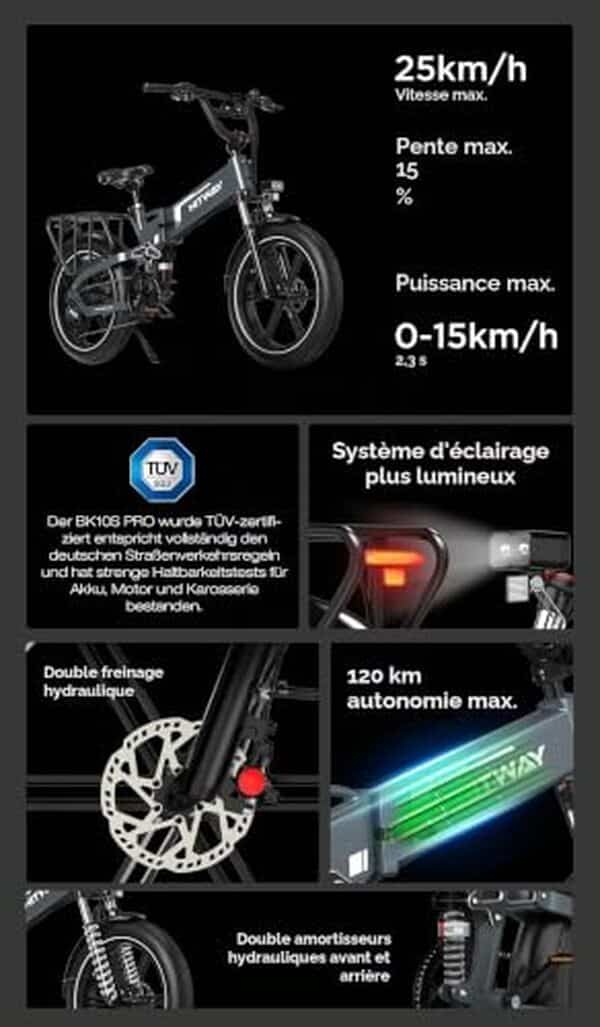 Découvrez le HITWAY BK10S Pro, un vélo électrique performant alliant puissance et autonomie. Avis complet, caractéristiques techniques et test d'endurance de ce modèle révolutionnaire.
